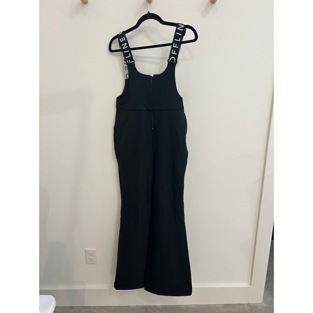 OFFLINE by Aerie Chillside Collection Black Bib Snow Pants Overalls Small